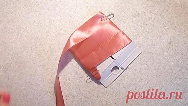 Бантики на заколки или резинки из ленточек