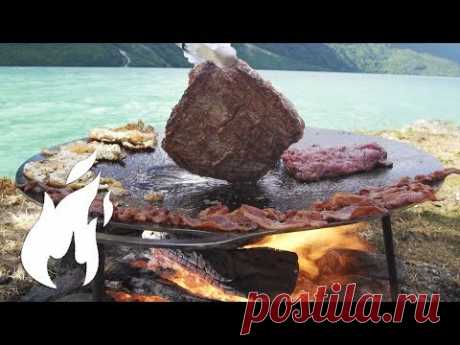 Wie du Frühstück noch nie gegrillt hast ASMR auf vom Feuer