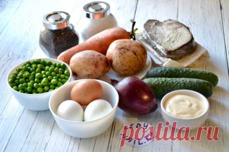 Салат «Оливье» - пошаговый рецепт с фото - как приготовить, ингредиенты, состав, время приготовления - Mail Леди