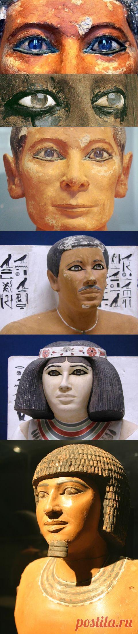 Смотрящие в вечность. Откуда взялись линзы в глазах фараонов Древнего Египта?