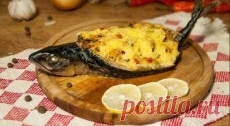 Просто и потрясающе вкусно! Скумбрия запеченная с грибами и овощами — Едим дома