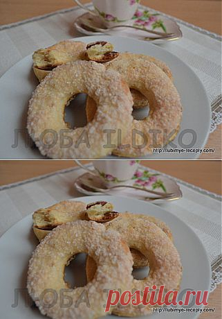 Колечки из творожного теста с клюквой | 4vkusa.ru