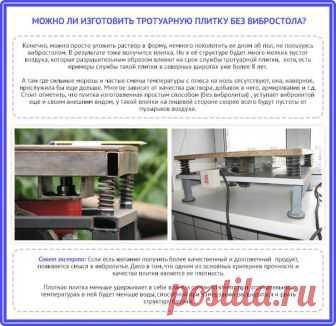 Изготовление тротуарной плитки Как повысить прочность бетона.