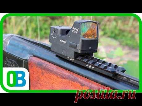 КАК ПОСТАВИТЬ КОЛЛИМАТОР НА ДВУСТВОЛКУ? КРОНШТЕЙН НА ПЛАНКУ 7мм