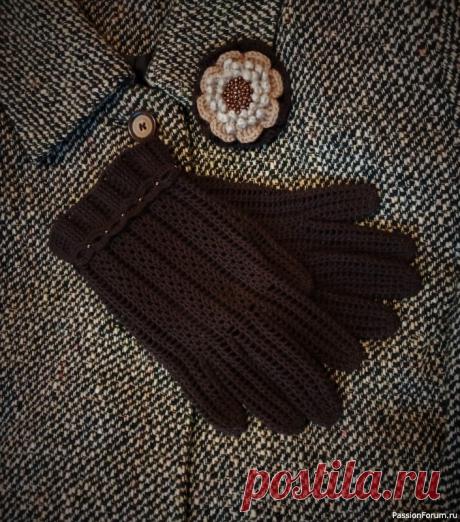 Перчатки на осень крючком. | Вязаные крючком аксессуары