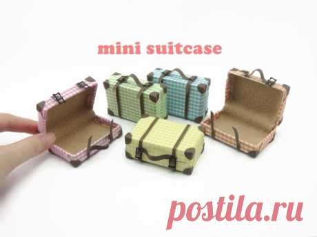 DIY Miniature Doll Mini Suitcase Bag