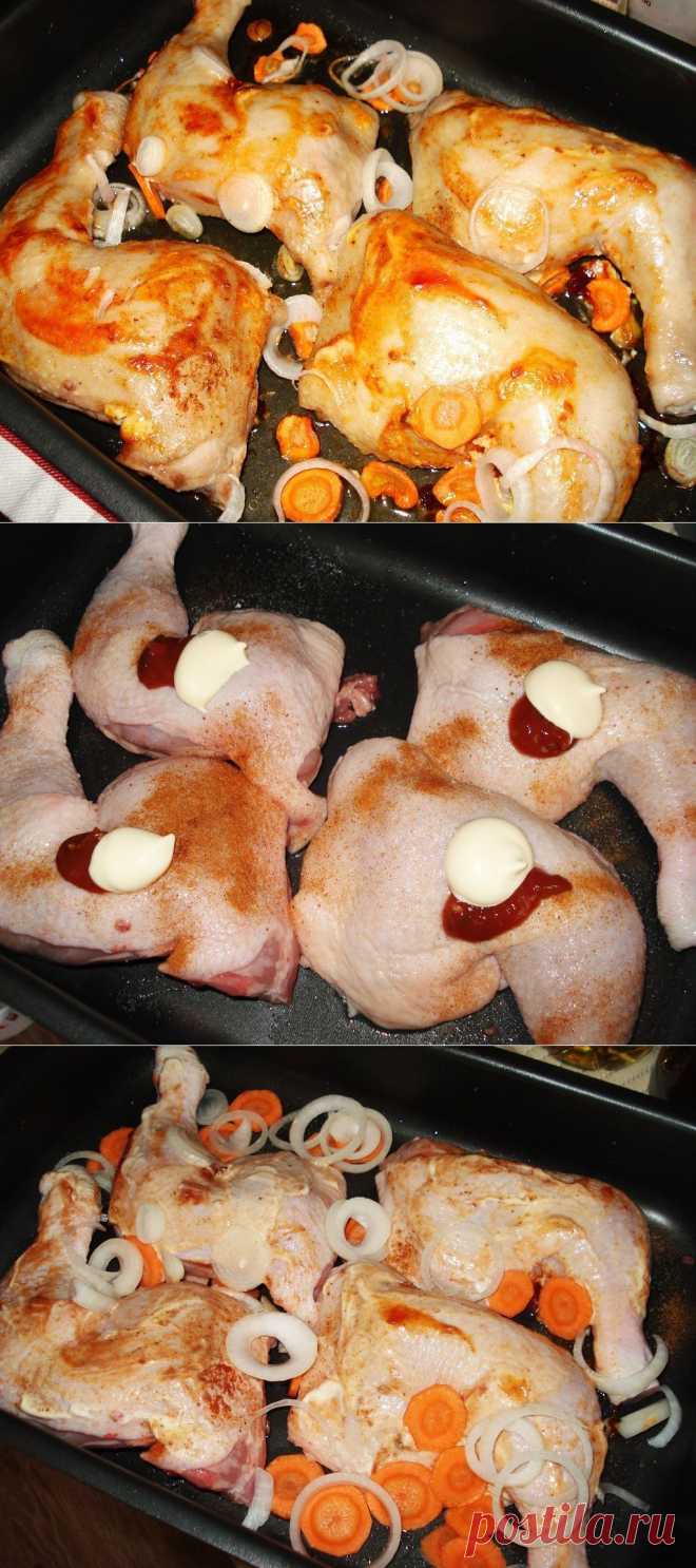 Как приготовить куриные ножки запеченные в духовке под майонезом - рецепт, ингридиенты и фотографии