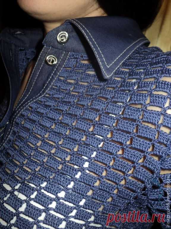 Купить джинсовая рубашка