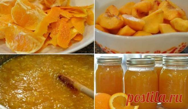 Варенье из персиков с апельсинами на зиму