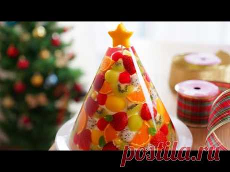 Единственный в мире рождественский торт с фруктовым желе 🎄 / Christmas Fruit Jelly Cake