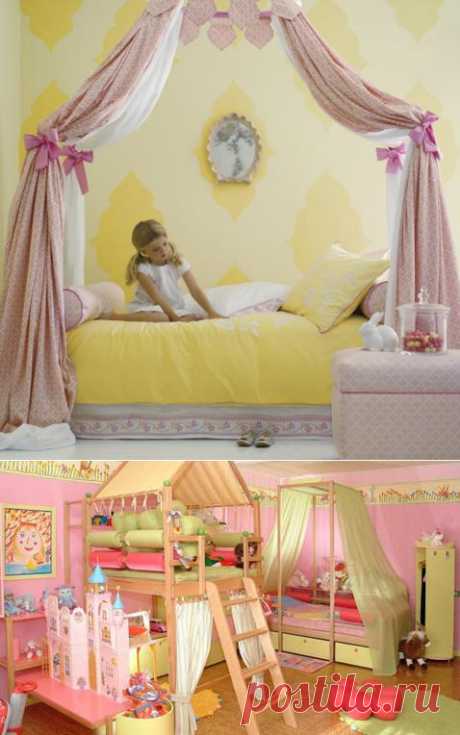 Кровать с балдахином для маленькой принцесы.