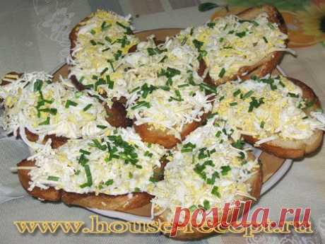 Гренки из батона с яйцом и сыром. | Ваши любимые рецепты