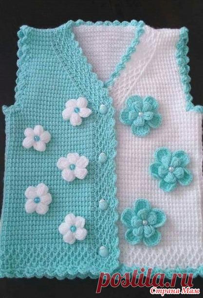 детские жилеты для вдохновения - Вязание - Страна Мам