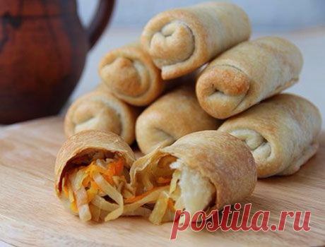Вкусные пирожки, начиненные капустой