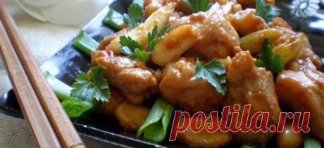 Курица с арахисом Гунбао — пошаговый рецепт с фото