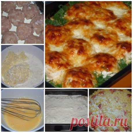 Куриные шарики в сливочном соусе. Необыкновенная вкуснятина! Ингредиенты: 500 г куриного филе 1 луковица 1 яйцо 3 зубчика чеснока 200 мл сливок 150 г твердого сыра Приготовление: 1. Куриное филе слегка отбить и