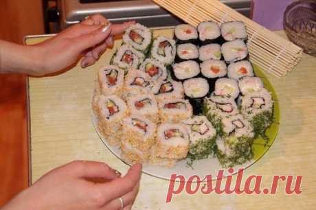 Мастер-класс по приготовлению роллов;) | Вкусные рецепты