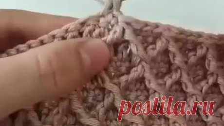 ВДОХНОВЕНИЕ РУКОДЕЛЬНИЦЫ | Узор Ромбы крючком🥰🌷/Не забудьте подписаться👍