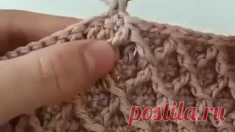 ВДОХНОВЕНИЕ РУКОДЕЛЬНИЦЫ | Узор Ромбы крючком🥰🌷/Не забудьте подписаться👍