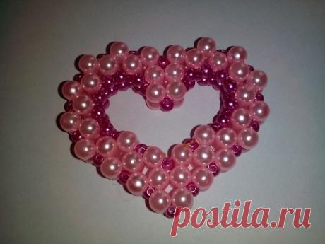 Сердце из бусин.Мастер-класс. I Часть