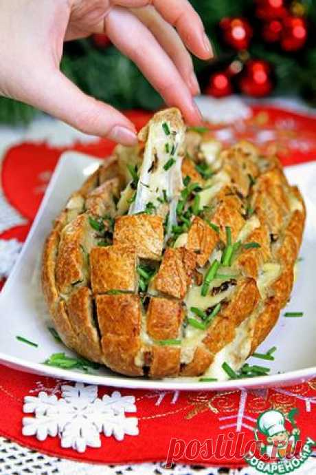Сырный хлеб с грибами - кулинарный рецепт
