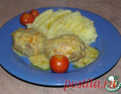 Ленивые голубцы под белым сливочным соусом – кулинарный рецепт