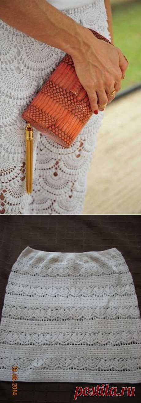Костюмы, юбки крючком. Подборка 83.