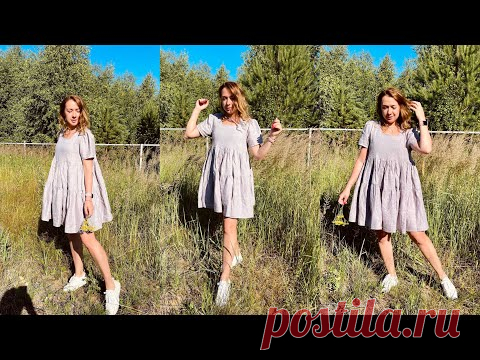 Льняное платье. Обзор