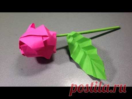 Роза оригами. Оригами из бумаги роза схема. Rose origami. Origami scheme how to make rose.