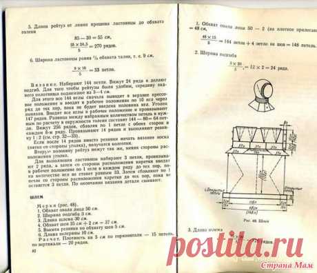 . Шапка-шлем на машине (из инструкции к машине "Северянка") - Машинное вязание - Страна Мам