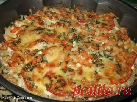 Рыба запечённая с помидорами и сыром - МирТесен