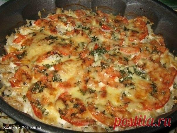 Рыба запечённая с помидорами и сыром - МирТесен