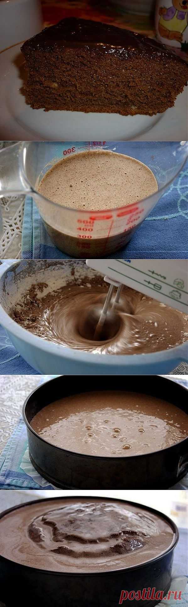 Шоколадный бисквит.