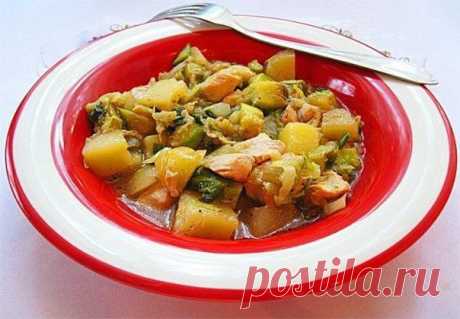Рагу овощное с курицей