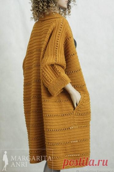Кардиган оверсайз схема вязания. Описание вязания всесезонного кардигана для женщин