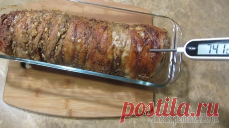 Вкуснейшая грудинка в духовке - вместо колбасы