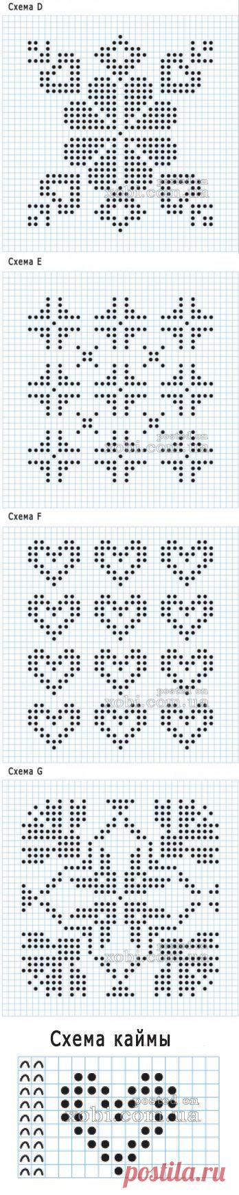 жаккардовый плед продолжение схемы