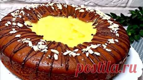 Я в Восторге От Этого Пирога! Нашумевший Пирог "ВУЛКАН" с Заварным Кремом.