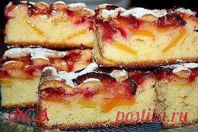 Веб Повар!: Пирог сливово-персиковый