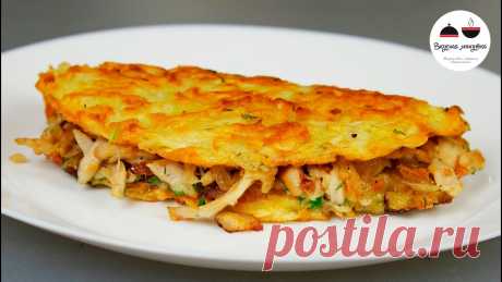 Драники с курицей Драники с курицей Вкусное и красивое блюдо из обычных ингредиентов. Мои гости всегда в восторге - все без исключения. Ведь кто не любит драники?.. Готовлю