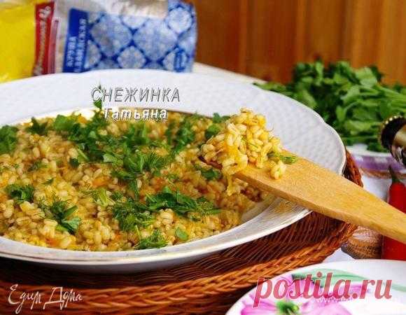 Хмельная перловка на гарнир. Ингредиенты: перловая крупа, лук репчатый, морковь | Официальный сайт кулинарных рецептов Юлии Высоцкой