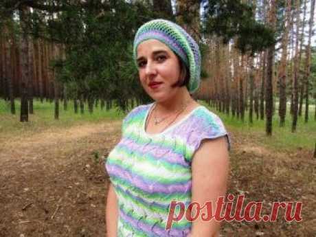 Вязание ажурного летнего берета сетчатым узором - запись пользователя Наталья Василенко в сообществе Вязание спицами в категории Вязание для женщин спицами. Схемы вязания спицами