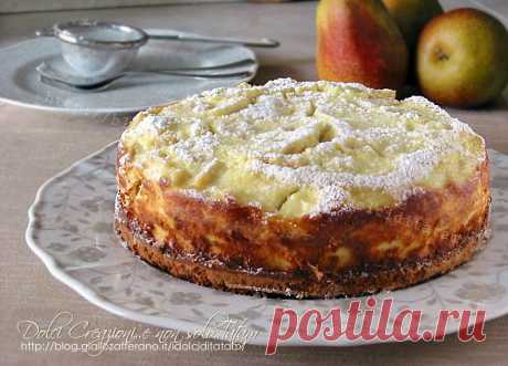 Torta di ricotta e pere, due strati di pura bontà! Facile e veloce Torta di ricotta e pere, facile e veloce, è composta da due strati, uno di morbida torta e l'altro di una deliziosa crema alla ricotta arricchita di pere..