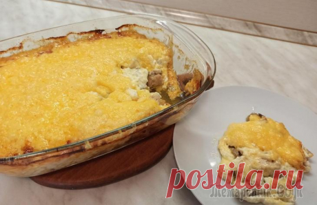Горячая закуска жульен с курицей и грибами без заморочек!