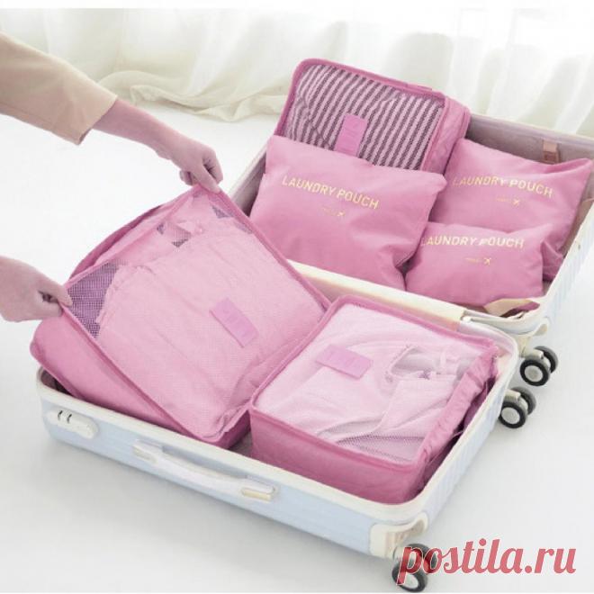 6 шт./компл. практичная дорожная сумка для хранения нижнего белья, тканевый Оксфорд, кубик для упаковки багажа, видимый для путешествий | Дом и сад | АлиЭкспресс