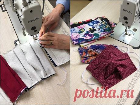 Дизайнер из Челябинска бесплатно шьет яркие маски для детей