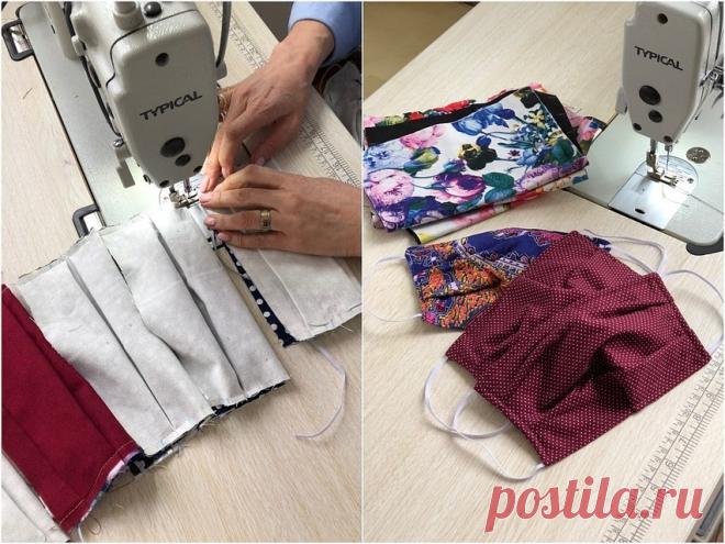 Дизайнер из Челябинска бесплатно шьет яркие маски для детей