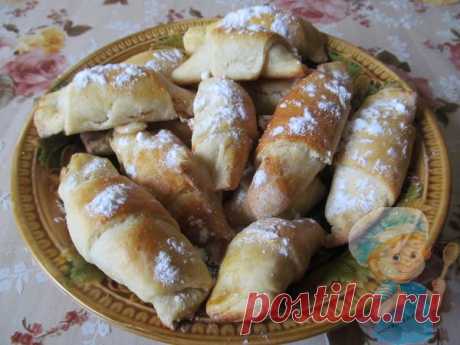 Домашние вкусные рогалики - простой рецепт как испечь рогалики дома Простые рогалики в домашних условиях. Вкусная выпечка из простых ингредиентов. Пошаговый рецепт как испечь вкусные рогалики