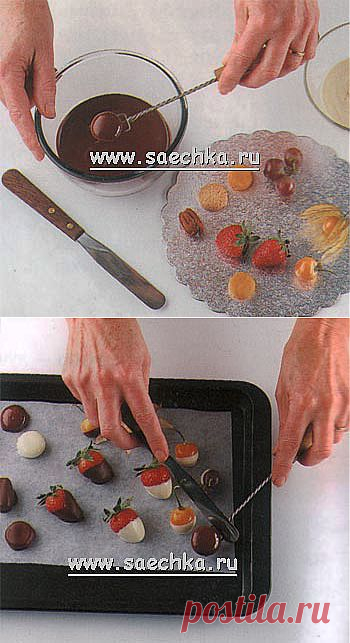 Как обливать шоколадом фрукты | рецепты на Saechka.Ru
