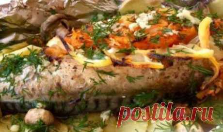 Фаршированная скумбрия, запеченная в духовке | Краше Всех